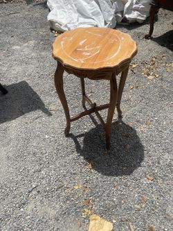 Vintage Wood Accent Side Table