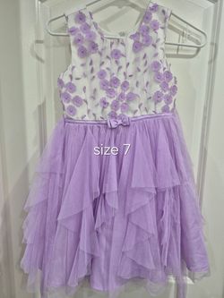 Girl fancy lavender dress