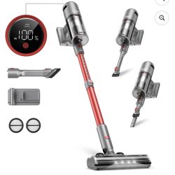 INSE Cordless Vacuum with 30Kpa Suction & 60 Mins Runtime, Stick Vacuum for Carpet, Tile, Pet Hair, Hardwood Floors