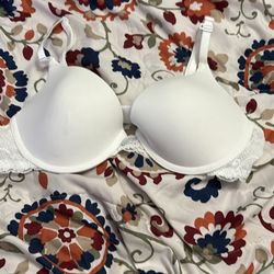 White lace bra