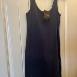 Navy Tank Stretchy Dress Sz Medium