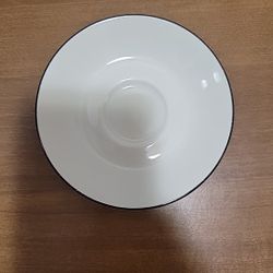 Tognana Porcellane Italian Expresso Coffee Saucer Black & Cream