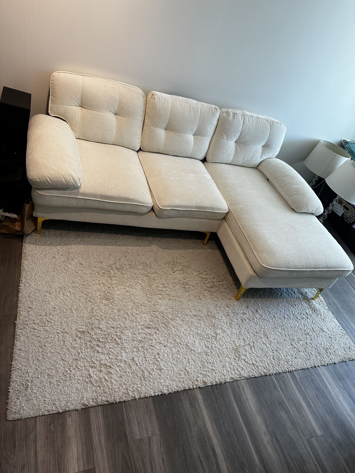 Sectional L Shaped Couch 83”