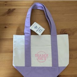 Trader Joe’s Pastel Lavender Mini Tote Brand New