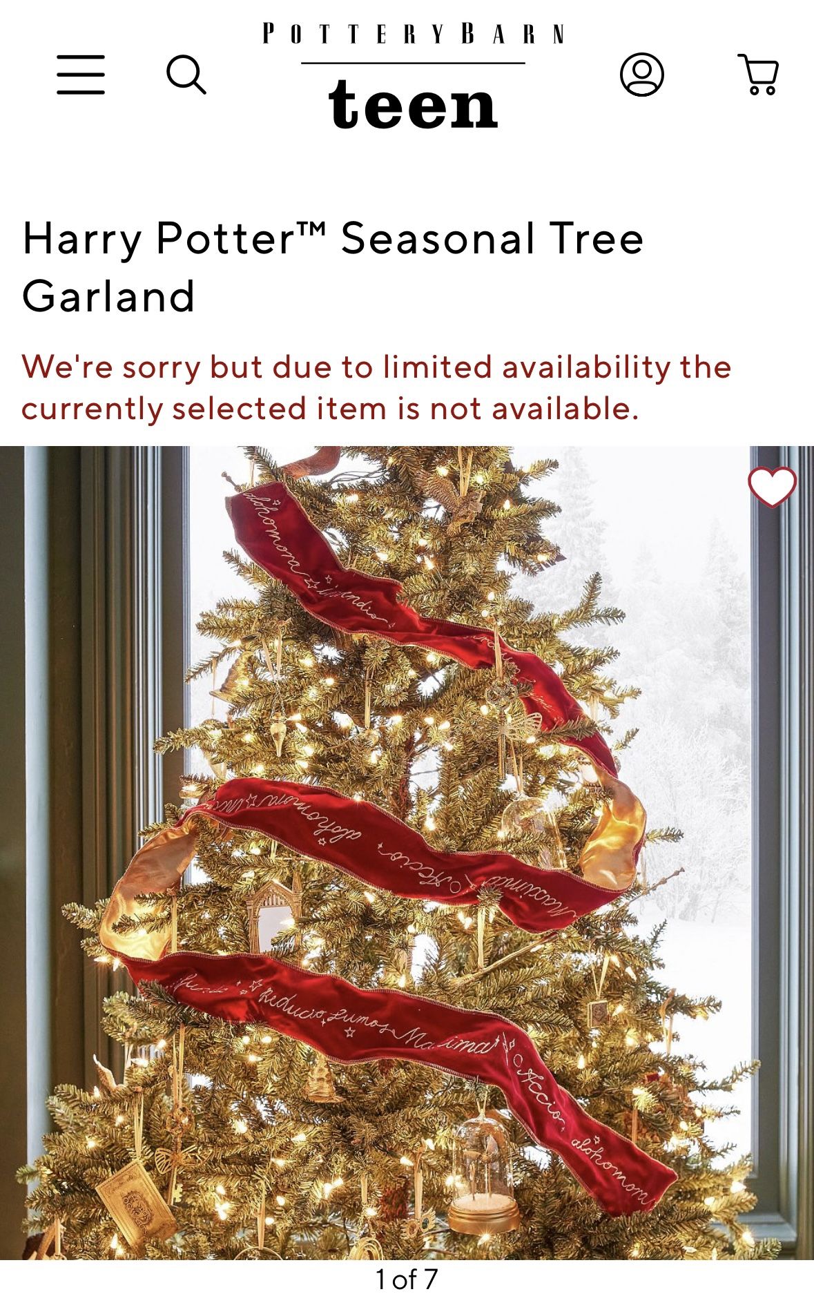 Harry Potter Tree Garland