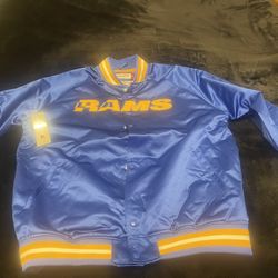 Los Angeles Rams Mitchell And Ness Jacket Size XXL BRAND NEW