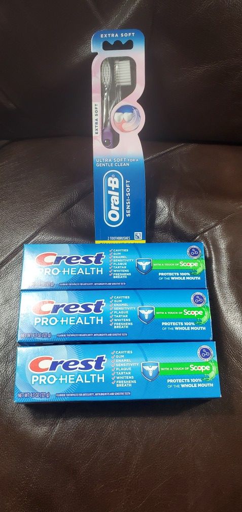 Crest & Oral B Toothbrush