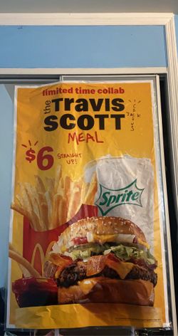 Travis Scott meal banner