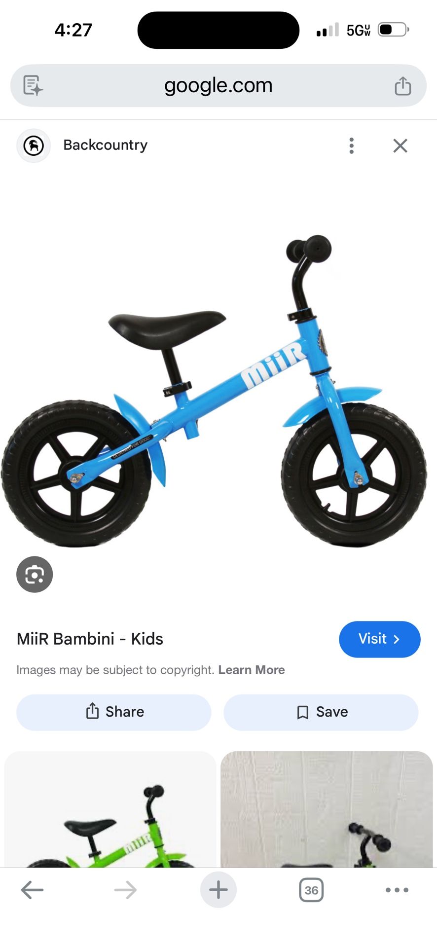 Miir balance Bike