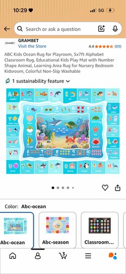 Brand new classroom or playroom rug