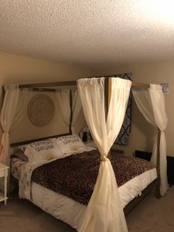 Queen metal bed frame