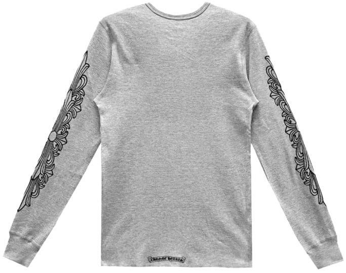 CHROME HEARTS 'HORSESHOE FLORAL' L/S THERMAL SHIRT