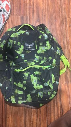 Eaglesport Backpack Black Green Print