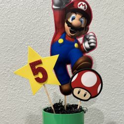 Mario Brother Party Centerpieces
