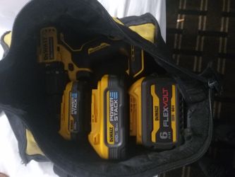 DeWalt Drill Driver W/ Two 20V Powerstack Batteries And A 5ah 20V Battery