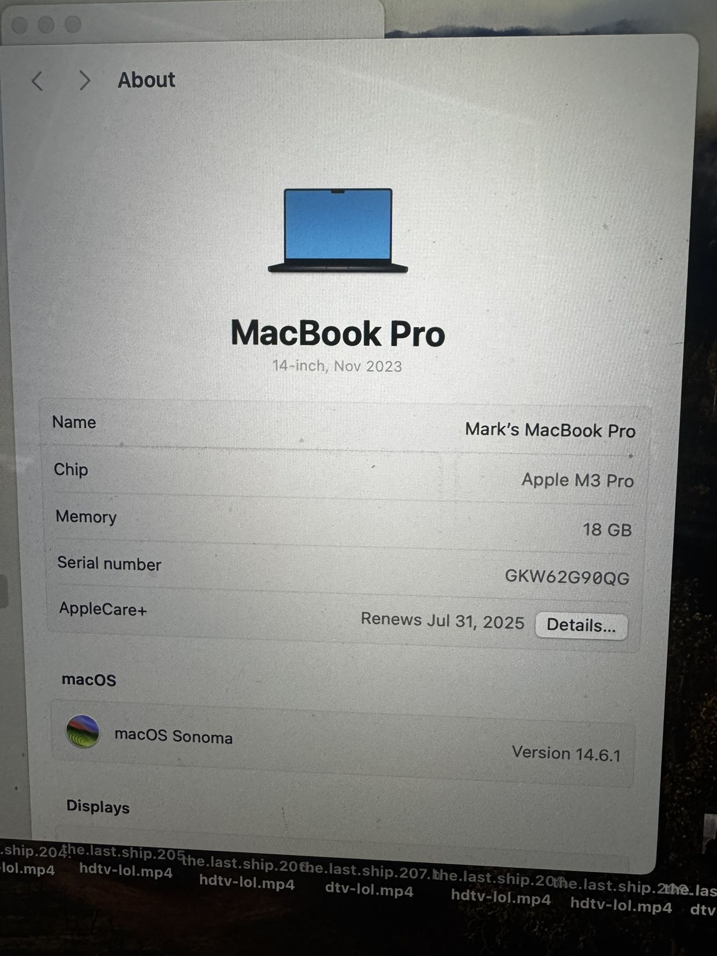 MacBook Pro 14in