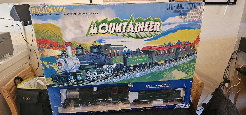 Bachmann 90048 Mountaineer G Gauge Steam TRAIN Set