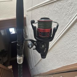 Fishing poles, rods, and combos. 