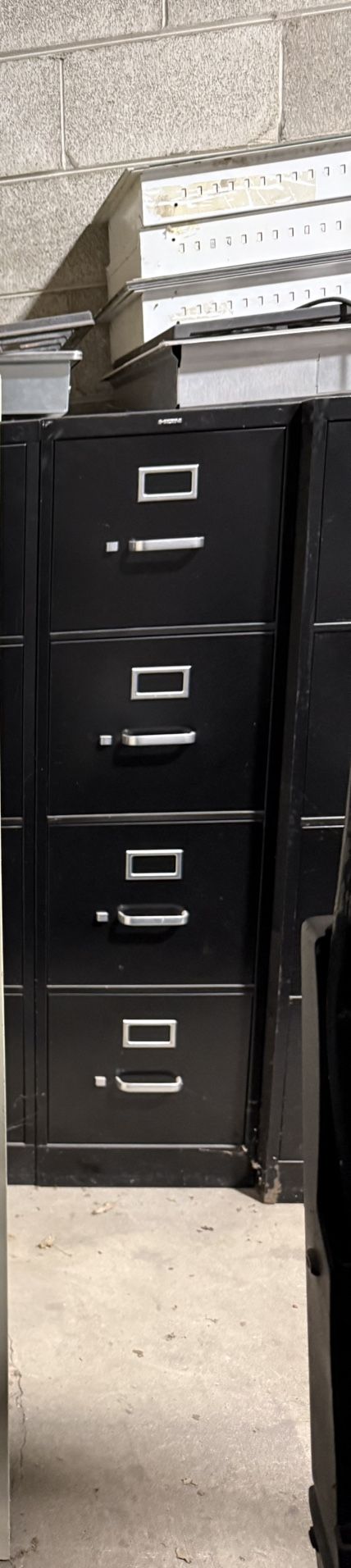Black File cabinets 