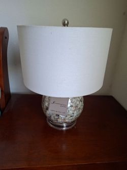 Illumination Station Mosaic Shell Table Lamp
