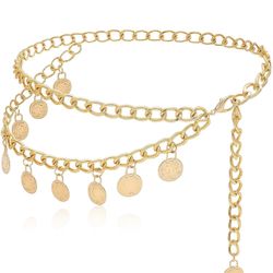 🔥NEW🔥 Gold Chain Belt Woman-Elegant Boho Belt，Women'S Multi-Layer Metal Waist Chain