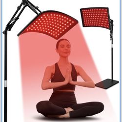Red infrared Light Therapy for Face and Body, Lamp with Stand Led 660nm 850nm Infrared Light Device for Body
