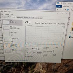 Gaming PC And Monitors Total Set Up