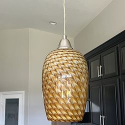 Set Of 3 Glass Pendant Shades
