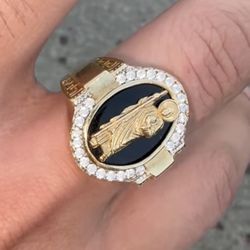 10k San Judas gold ring