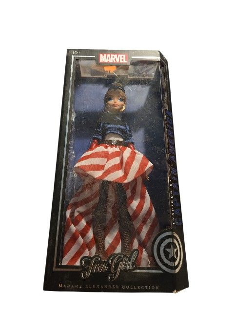 Marvel Fan Girl Madame Alexander Collection Doll Inspired by Captain America