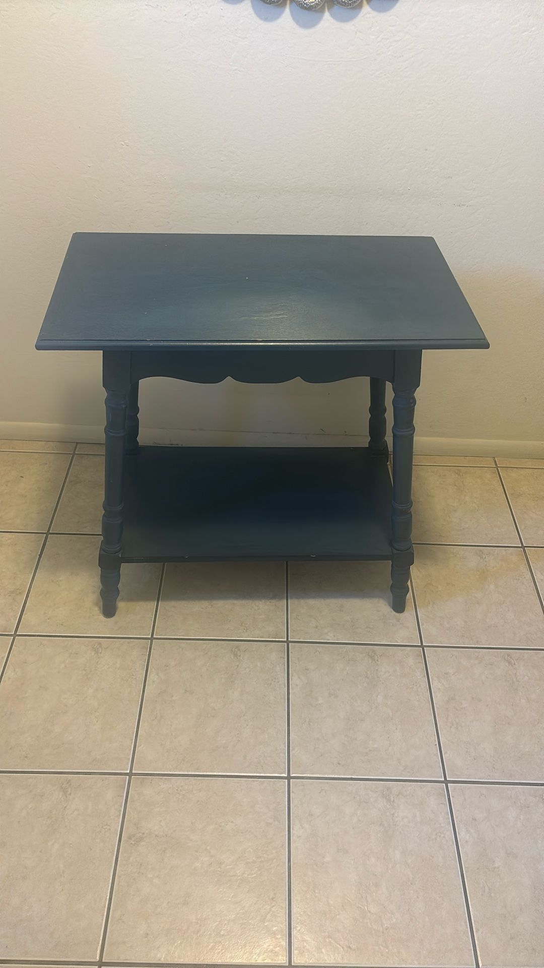 Blue Wood Console