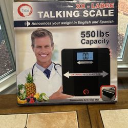 SCALE Talking Weight Scale (XX-Lrg- 550Lbs Capacity)