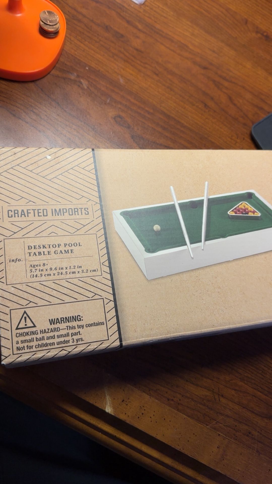 Crafted imports desktop pool table game