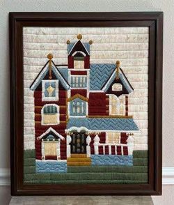 Gorgeous Vintage Embroidered Art ready to hang Just $35