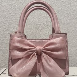 Pink bow bag 