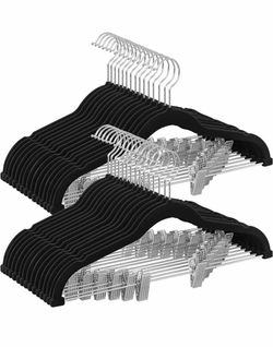 47-Pack Pants Hangers with Adjustable Clips