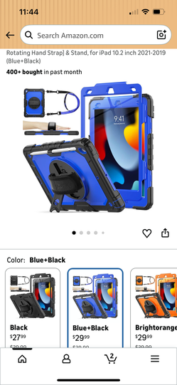 Seymac stock  i pad for 9-8-7 -10.2”generation -black -blue