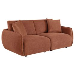 Elysia Coral Chenille Upholstered Modular Lounge Loveseat