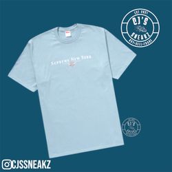 Brand New Men’s Supreme Tradition Tee Dusty Blue - Size Large Authentic