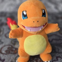 Pokémon Charmander Plush 12In Interactive Plush - Mouth Lights Up & Sounds WORKS