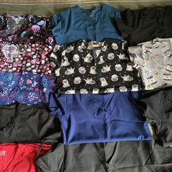 Womans Scrub Shirts Bundle 