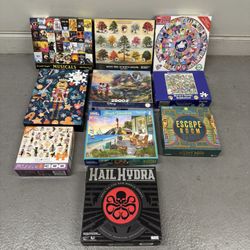 PUZZLES AND BOARD GAMES for the whole family! (Good condition) PICK UP IN CORNELIUS