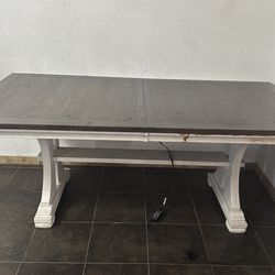 OBO Solid farmhouse table with extension NO CHAIRS