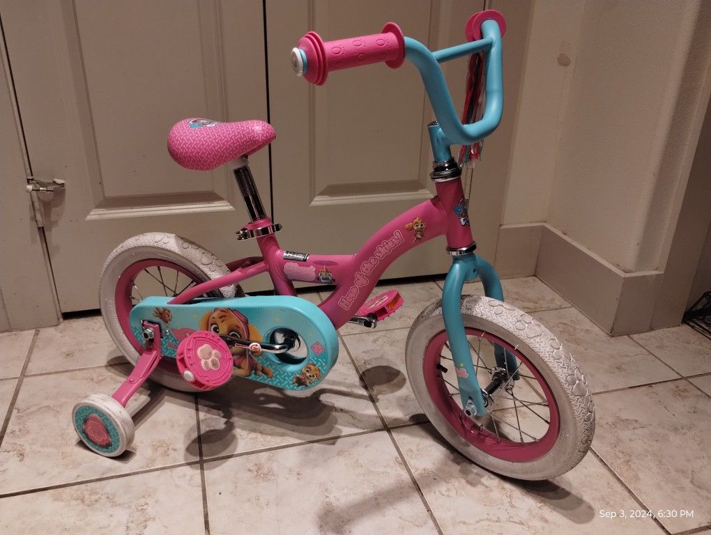 Huffy Paw Patrol 12-inch Girls’ Training Wheel Bike, Ages 3+ Years, Pink, from Huffy
Images