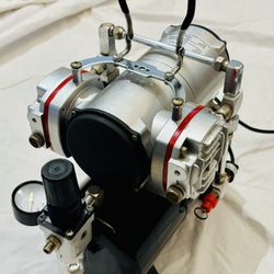 Master Airbrush TC-828 Air Compressor - 1/4 HP Twin Cylinder, 3L Air Tank