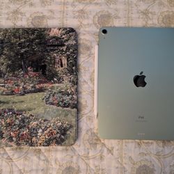 iPad Air 4th Gen Green 64 Gb, Apple Pencil, And Etsy Case