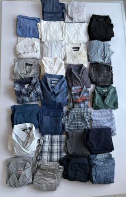 “Bundle of 31+ Shirts – Mixed Brands (Sara Perry, Ellis & More) – Great Condition, Sold AS-IS 👕👔”