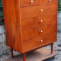 gorgeous high quality late 50's Drexel Declaration 6 drawer dovetail constructed HIGHBOY DRESSER in all original condition And Others 