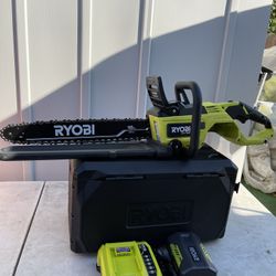 RYOBI 40V HP Brushless 18 in. Cordless Battery Chainsaw with 5.0 Ah Battery and Charger