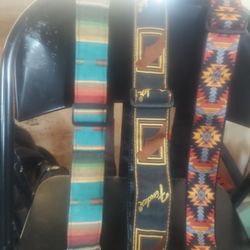 Guitar straps like new 15 Or All For 40 